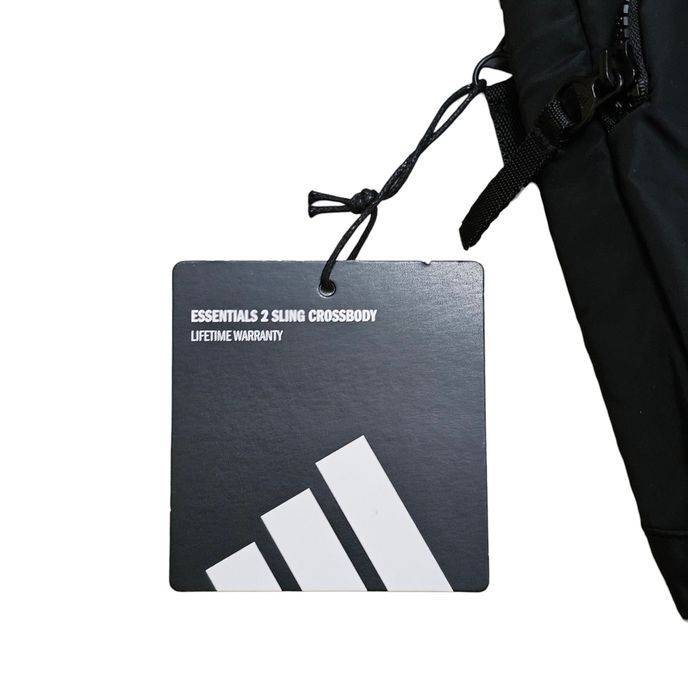 Adidas Unisex Essentials 2 Sling Adjustable Strap Crossbody Bag New Black - Picture 3 of 10
